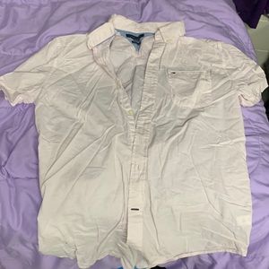 Tommy Hilfiger pink button up XL